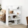 Raumteiler Weiß 100x33x125,5 cm Holzwerkstoff Produktbild-Vorschau 2