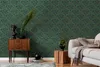 Profhome 390591-GU Blumen Tapete Floral matt grün schwarz Produktbild-Vorschau 8