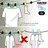 COM-FOUR® 2X Reisewäscheleine - 180-350 cm je Leine- Produktbild-Vorschau 4