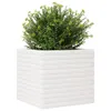 Pflanzkübel Weiß 50x50x45,5 cm Massivholz Kiefer Produktbild-Vorschau 4