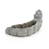 Zement Pflanzschale grau Raupe 8 x 23cm Blumentopf Produktbild-Vorschau 6