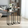 HAKU Blumenständer Beistelltisch Eiche natur, schwarz  - Produktbild-Vorschau 7