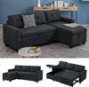 Sofa L Form Vitalispa Campina Anthrazit 226 x 163 cm mit Produktbild-Vorschau 2