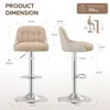 Lot de 2 Tabourets de Bar Pivotants, Chaises de Bar Voir les images du produit 3