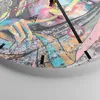 Wanduhr - Rund - Glasuhr - frau folklore - 30x30cm - Produktbild-Vorschau 5
