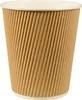 Trinkbecher, Pappe 0,2 l Ø 8 cm · 9 cm natur Ripple Wall Produktbild-Vorschau 6
