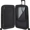 An open black Samsonite suitcase showing its interior compartments. Produktbild-Vorschau