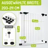 BOMI® Türschutzgitter Ohne Bohren 63-251 cm | 90° Produktbild-Vorschau 2