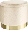 pouf Coco di tectake® con vano portaoggetti in velluto con Anteprima dell’immagine prodotto 11