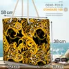 VOID Ornamente Schwarz Gold Strandtasche Shopper 58x38x16cm Produktbild-Vorschau 2
