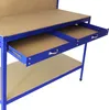 Werkbank mit Stecktafel und Schublade Blau Produktbild-Vorschau 5