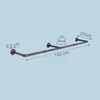 Relaxdays Kleiderstange Wandmontage, 140 cm, Industrial Produktbild-Vorschau 4