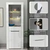 okwish Vitrine mit LED-Lichtern Bücherschrank Aktenschrank Produktbild-Vorschau 11
