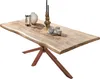 TPFLiving Tisch 160x90 cm Platte Mango, Gestell Metall Produktbild-Vorschau 1