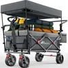 TRESKO® Bollerwagen Pliable avec toit anthracite, Voir les images du produit 1