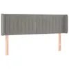 vidaXL Kopfteil mit Ohren Hellgrau 147x16x78/88 cm Samt Produktbild-Vorschau 1