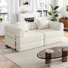 [Patented Design]Chenille-Schlafsofa 2-in-1 mit Staufach in Produktbild-Vorschau 1