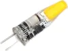 A close-up studio shot of a single LED light bulb with a G4 base. Produktbild-Vorschau