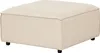 BELIANI Ottomane Beige Stoff Quadratisch Sofamodul mit Produktbild-Vorschau 1