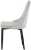 xonox.home Stuhl 2er Set Claudia Velouroptik creme (B/H/T): Produktbild-Vorschau 4