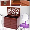 Pudełko na biżuterię 6 warstw vintage retro drewniane Podgląd zdjęcia produktu 8