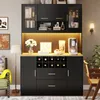 Flieks Küche Hochschrank mit Led, Küchenbuffet Produktbild-Vorschau 1