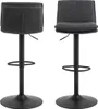 Flynn tabouret de bar tissu gris. Voir les images du produit 2