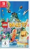 The image shows the cover art for the Nintendo Switch game 'LEGO Party!', featuring various LEGO characters and elements in a vibrant, cartoonish scene. Produktbild-Vorschau