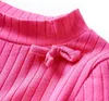 Kinder-Langarmshirt Rippstrick Knallrosa 116 Produktbild-Vorschau 4