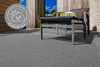 Grauer Kunstrasen ausgelegt auf Terrasse im Außenbereich Produktbild-Vorschau