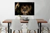 MuchoWow® Gerahmtes Poster Löwe - Tiere - Schwarz - Porträt Produktbild-Vorschau 2