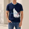 Maglietta Nebulus AHOI Uomo, Camicia, Maglietta, Collo a V, Anteprima dell’immagine prodotto 4
