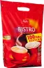 A red bag of Melitta Bistro coffee pads with an image of a coffee cup. Produktbild-Vorschau