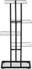 A black metal plant stand with four shelves. Produktbild-Vorschau