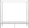 vidaXL Posteľ s baldachýnom biela kovová 90x200 cm Náhľad obrázku produktu 2