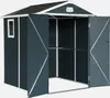 sweeek - Gartenschuppen aus Kunststoff 3,65 m² - Anthrazit Produktbild-Vorschau 3