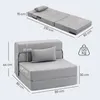 HOMCOM 3 in 1 Schlafsessel, klappbares Schlafsofa mit Produktbild-Vorschau 3