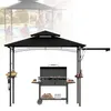 Pavillon de barbecue LZQ avec auvent latéral, double toit, Voir les images du produit 1