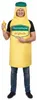 Mayonaise-kostuum voor volwassenen, geel-groen - One size Productafbeelding-voorbeeld 1
