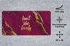 MuchoWow® Mauspad Mousepad Wunderschön - Gold - Rosa - Produktbild-Vorschau 2