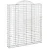 vidaXL Gabionen mit Hochbogen 7 Stk. 200x30x220/240cm Produktbild-Vorschau 3