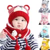 Winter Babymützen, Kleinkind Winter Warm Schal Mütze Produktbild-Vorschau 2