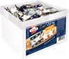 A white box filled with individually wrapped star-shaped cookies. Náhled obrázku produktu