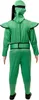 O5519-140 grün Kinder Junge Mädchen Ninja Schwertkämpfer Produktbild-Vorschau 3