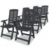 vidaXL Chaises longues de jardin 6 pcs. Anthracite - Voir les images du produit 2