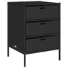 Mobile da giardino nero 55x59x80 cm in poly rattan Anteprima dell’immagine prodotto 1