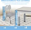 XINZI Kindertisch mit 2 Stühlen, 60×60cm Kindertischgruppe Produktbild-Vorschau 3