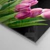 Bilder auf glas - Tulpen Blumenstrauß Tau Tropfen - 30x30cm Produktbild-Vorschau 5