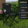 24MOVE® Campingstuhl Faltstuhl, schwarz, mit Getränkehalter Produktbild-Vorschau 3