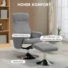 HOMCOM Relaxsessel mit Fußhocker 360°drehbarer Produktbild-Vorschau 6